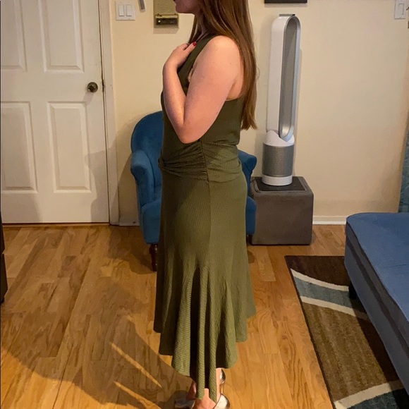 Anthropologie midi boho dress in green size L - Picture 3 of 7